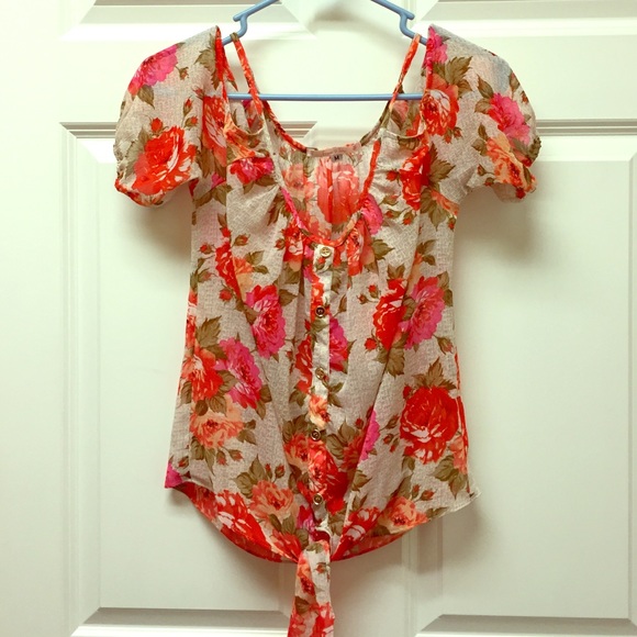 🌸sheer flower top🌸
