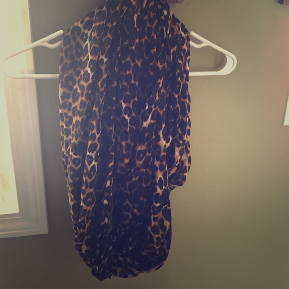 Brown animal print scarf