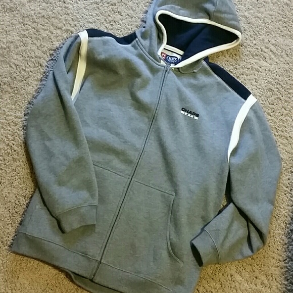 Nwot chaps hoodie /sweater heather grey size m