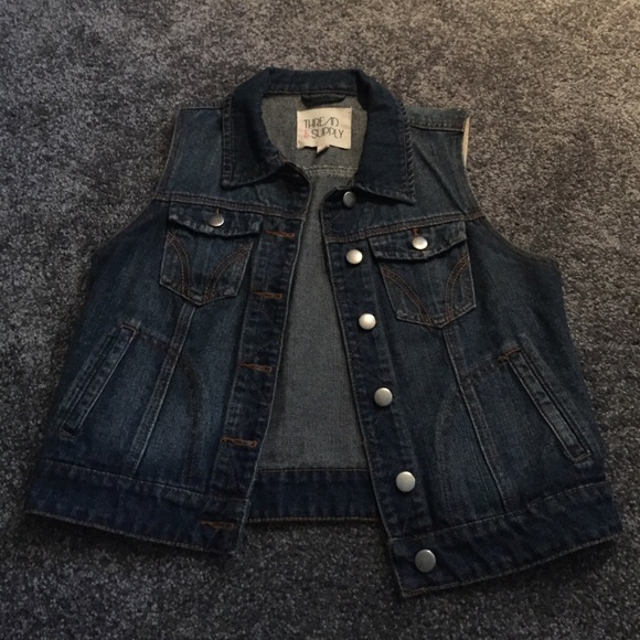 Jean jacket vest
