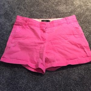 Hot pink chino shorts