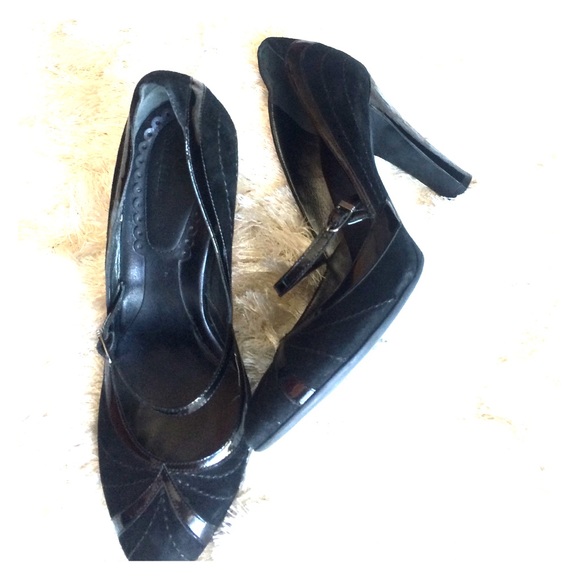 Cole Haan Suede/Patent Mary Janes 10M