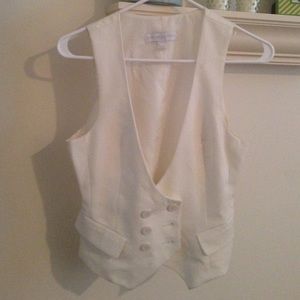 White dress vest