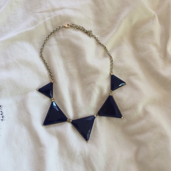 Navy Blue Statement Necklace