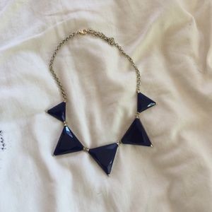 Navy Blue Statement Necklace