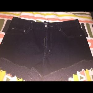 Free people black shorts