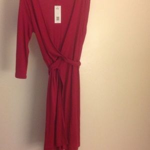 Pink wrap dress new