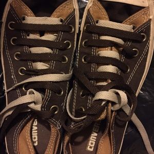 Double brown chucks