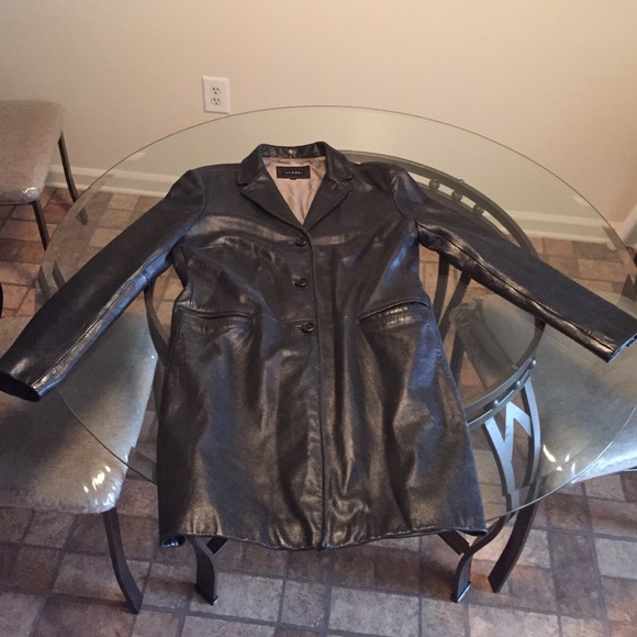 Leather quarter length jacket/coat - Picture 1 of 4