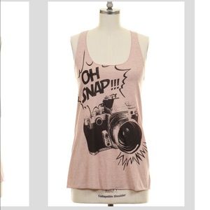 Graphic racerback tank