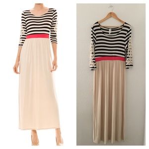 Stripped maxi dress