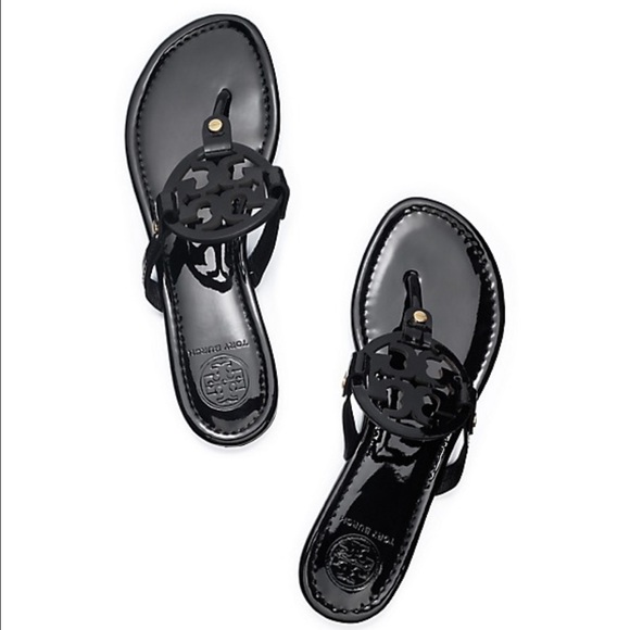 Tory Burch , Miller patent leather Logo Sandals