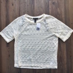 Forever 21 Cream Lace Blouse