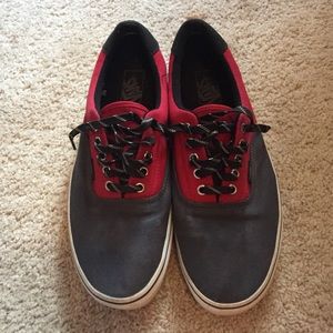 Black and Grey men's vans. Size 10.5