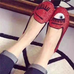 Cute eyes figure shoes