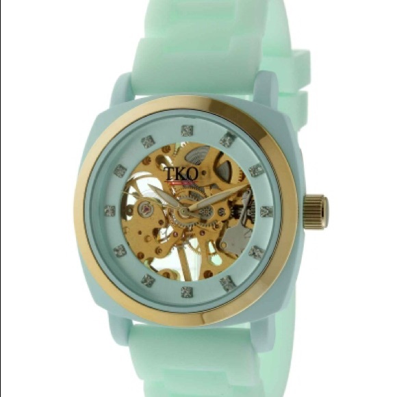 TKO Orlogi mint skeleton women's watch