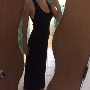 black maxi dress with open back NWOT also on Ⓜ️