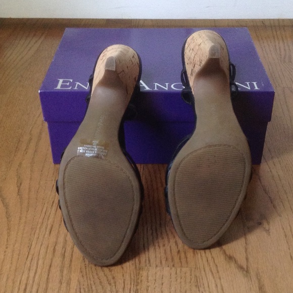 Enzo Angiolini Black Strappy Heels - Picture 3 of 3