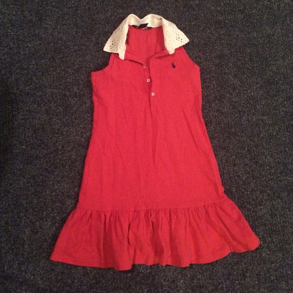 Ralph Lauren racer back little girl dress