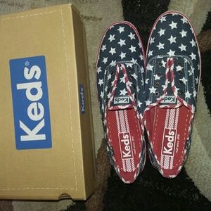 Women's keds(Laceless, Nvy Star)