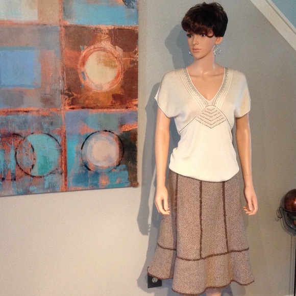 Emma James beige silk blouse