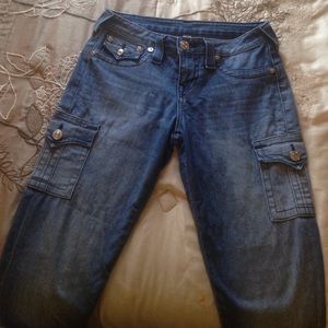 BRAND NEW! True religion women's cargo skinny jean