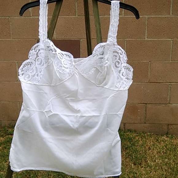White lace under shirt