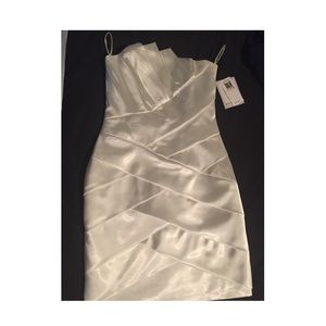 Beautiful pearl white formal dress