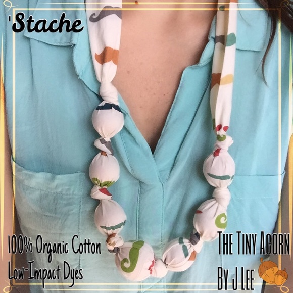 👶🏻Handmade Nursing Necklace👶🏻Organic Cotton - Picture 1 of 4