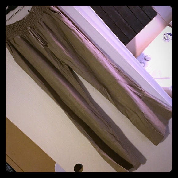 ** SOLD**.  Khaki linen pants
