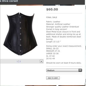 Waist training corset