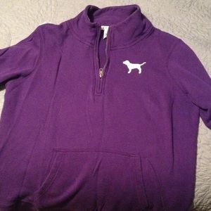 Purple PINK Quarterzip sweatshirt