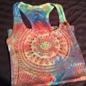 Super cute ARDEN B long colorful beater