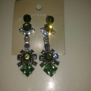 J. Crew green earrings