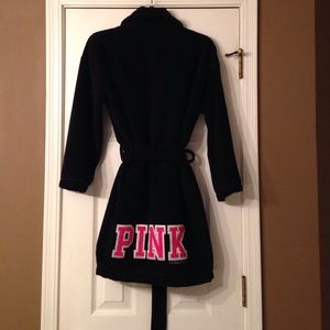 VS Pink Short Terry Robe