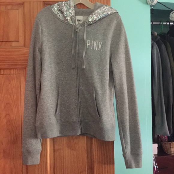 Victoria's Secret (Pink) zip up hoodie - Picture 2 of 4