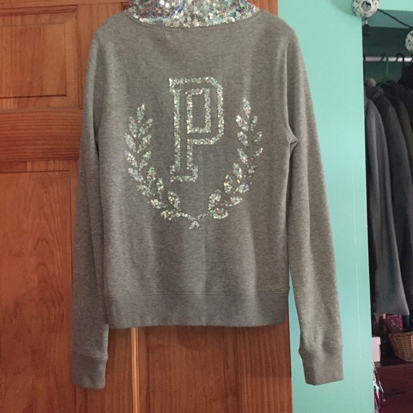 Victoria's Secret (Pink) zip up hoodie - Picture 3 of 4