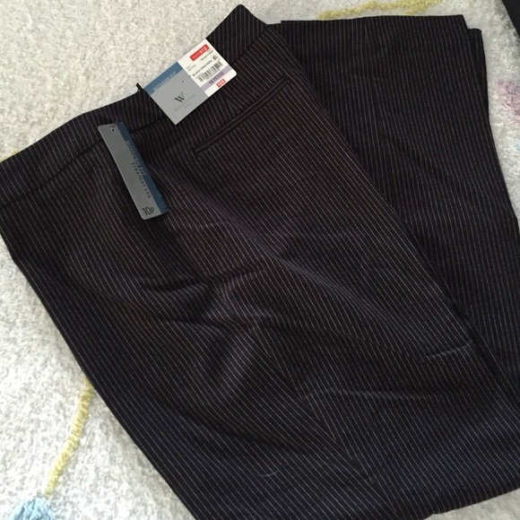 Black & white stripes flare bottoms