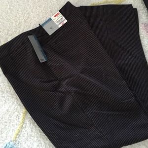 Black & white stripes flare bottoms