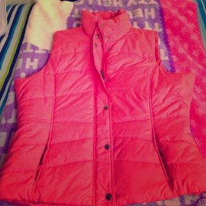 New York & Company Pink Bubble Vest size XL