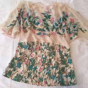 Diane Von Floral🌸 Silk Top Sz6