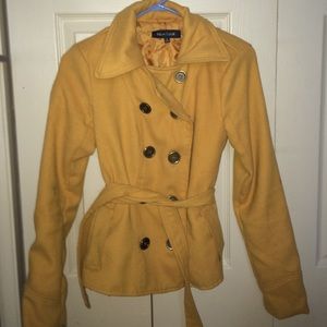 mustard yellow p coat