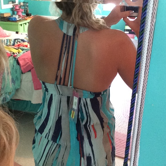 Boho stappy back top