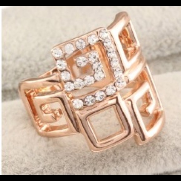 Open Square Cocktail Ring