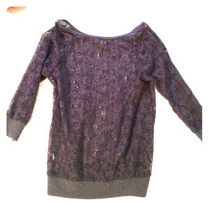 Pac Sun Lace 3/4 length shirt