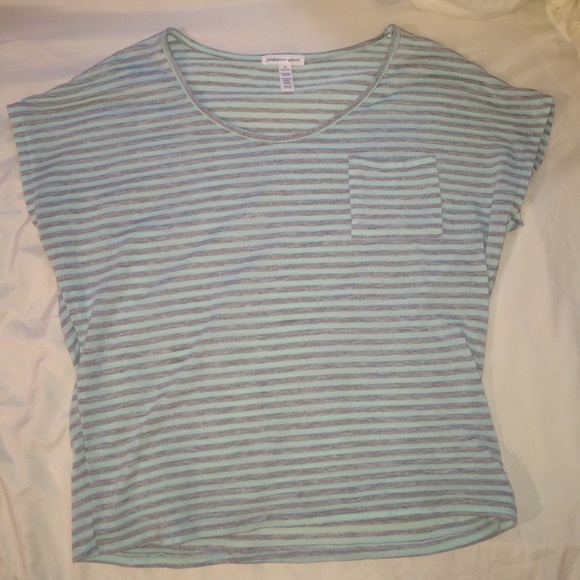 Striped Mint Top