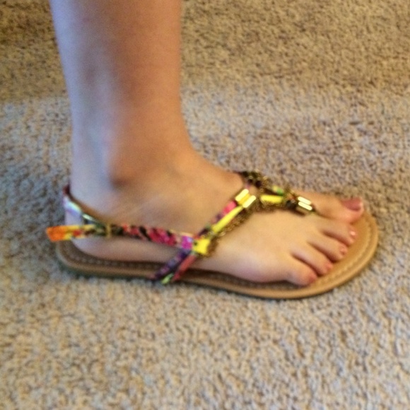 Sandals 💜💚 - Picture 2 of 2