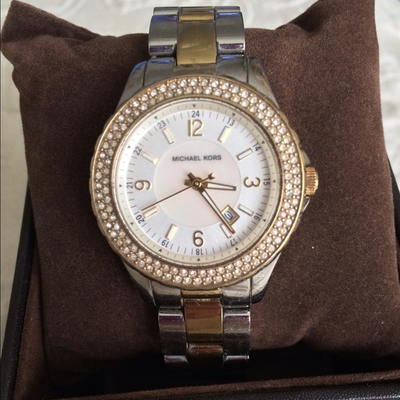 Michael Kors Two-Toned Gold and Silver Watch