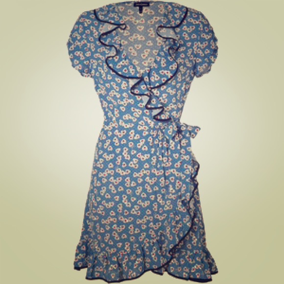 Juicy Couture Sailor Blue Valentine Wrap Dress