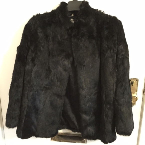1980s Via Fiore Rabbit Fur Coat